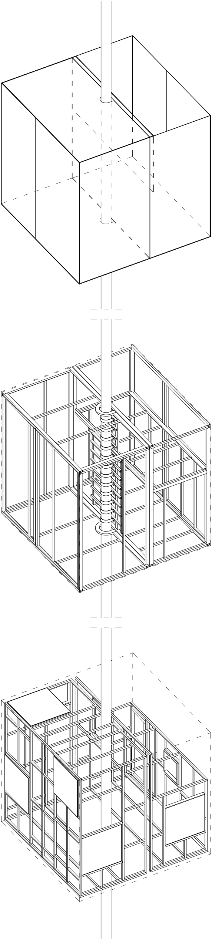 Archisearch - Tham & Videgård / Tree Hotel, Mirrorcube, Axonometric